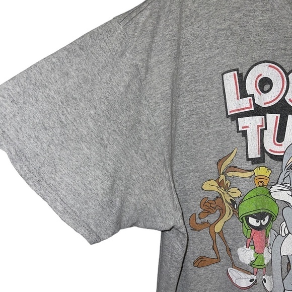 Looney Tunes Unisex T Shirt Size XL Gray Short Sleeve 100% Cotton - Picture 2 of 9